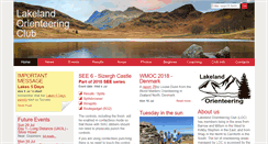 Desktop Screenshot of lakeland-orienteering.org.uk